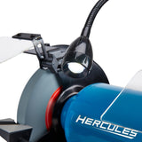 8 In. Variable Speed Bench Grinder With LED Worklight Hercules