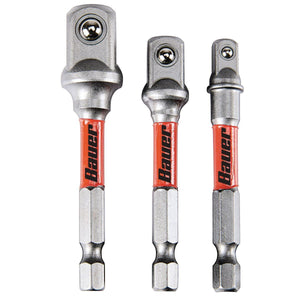 Impact Rated Hex Shank Socket Driver Set, 3 Pk. Bauer