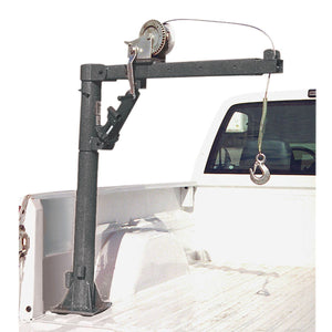 Pickup Truck Bed Crane With Hand Winch - 1000 Lb. Capacity Haul Master